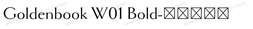 Goldenbook W01 Bold字体转换